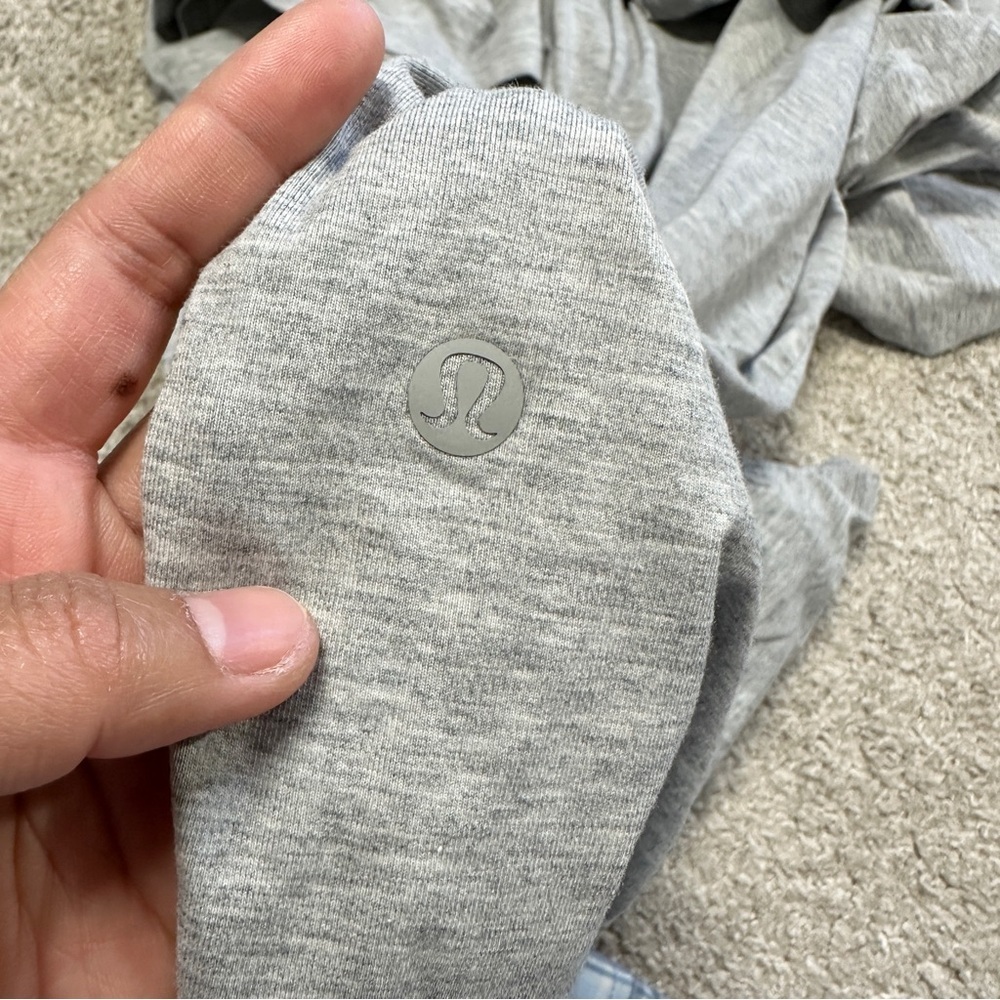 Lululemon Men’s 5 Year Basic Tee *Updated Fit in Heathered Core Medium Grey L - Picture 9 of 11